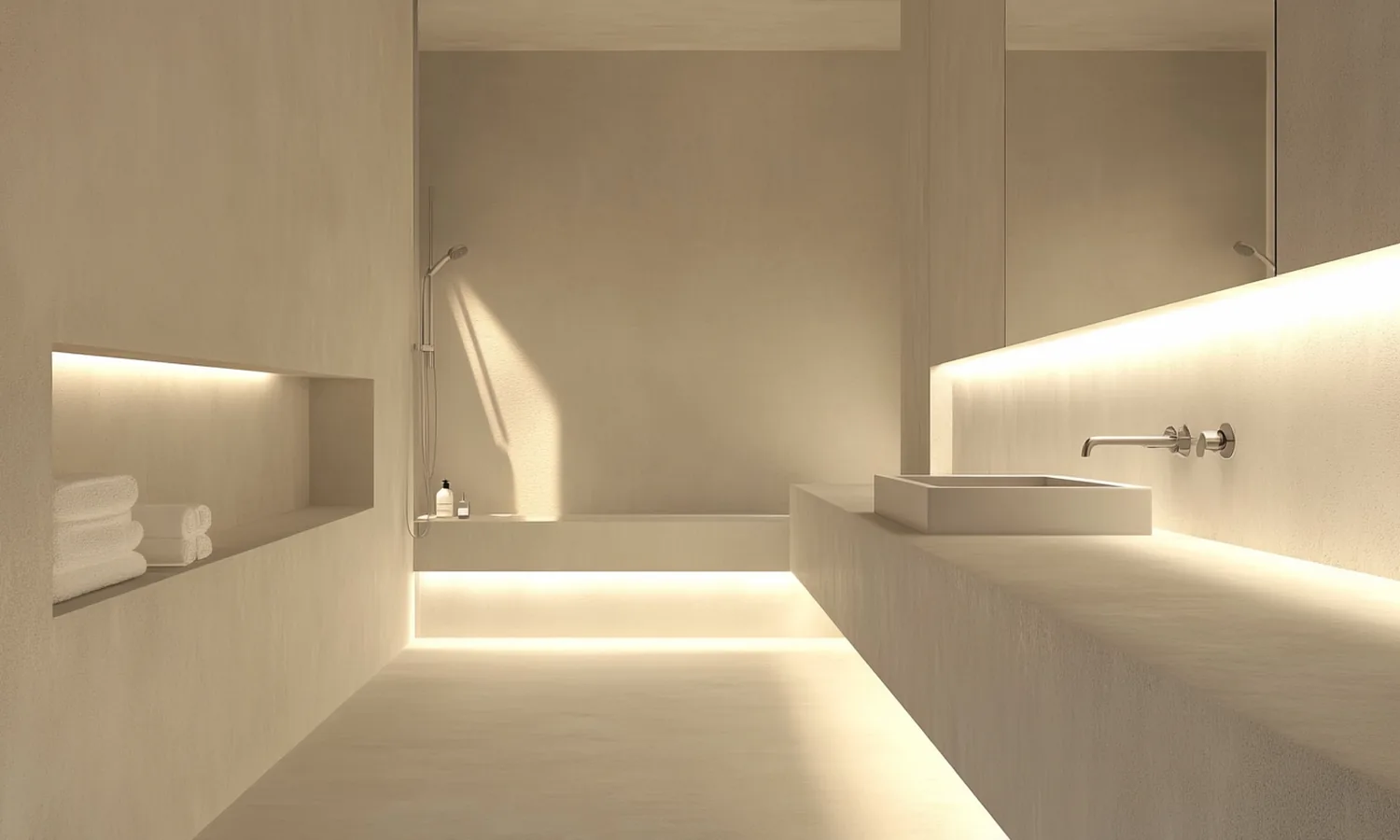 Bathrooms microcement application